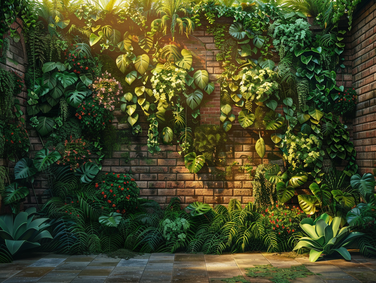 Choix des plantes idéales pour un mur végétal extérieur