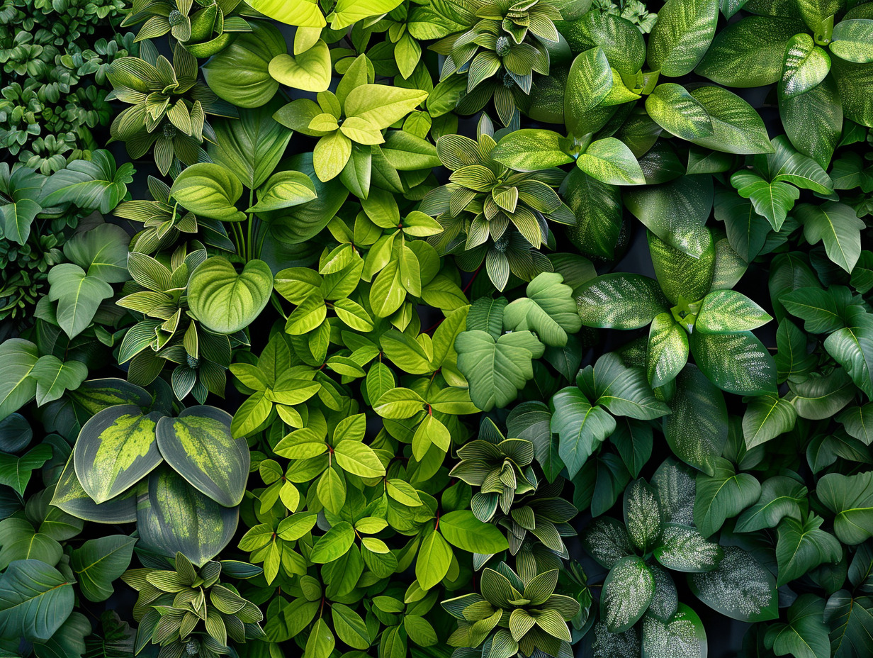 plantes mur végétal