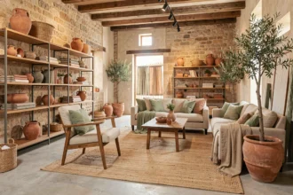 Showroom de décoration intérieure en Provence-Alpes-Côte d'Azur mêlant styles méditerranéen et contemporain