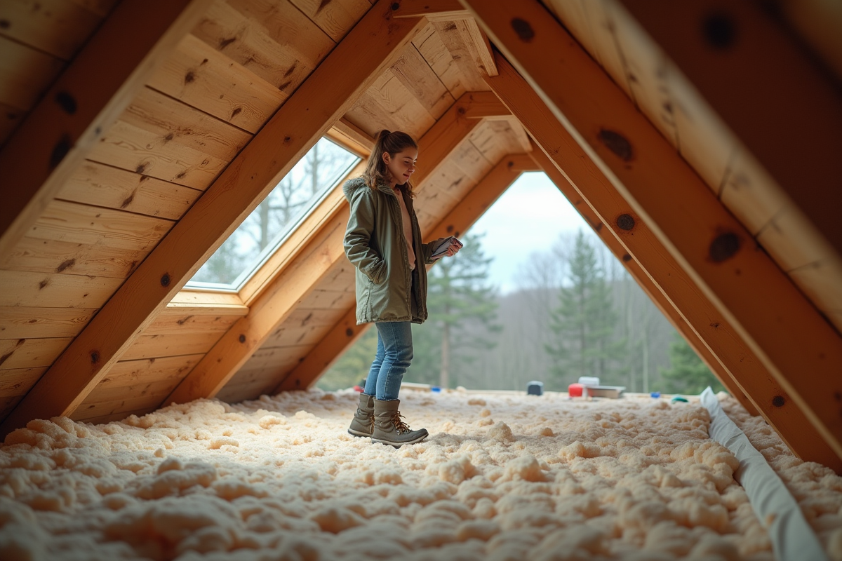 Jeune femme examine l