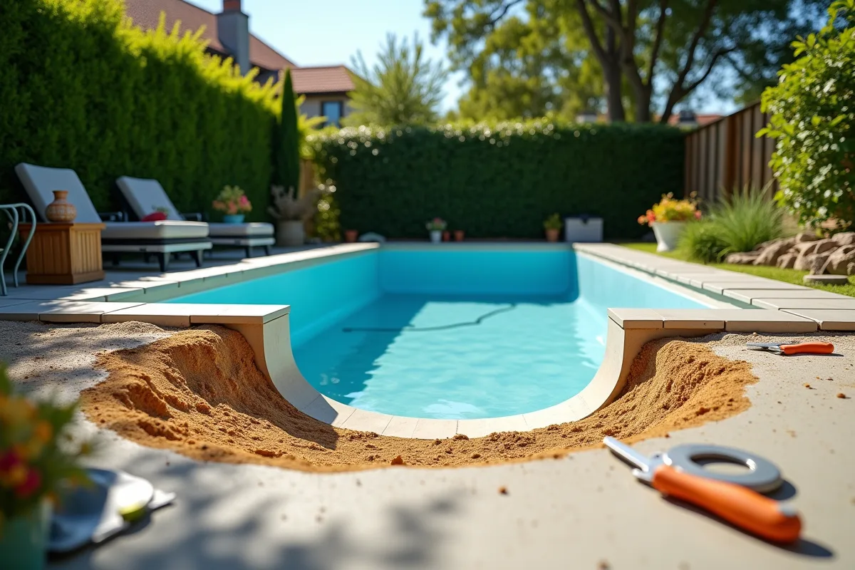 Sable idéal pour assurer la stabilité des piscines hors sol