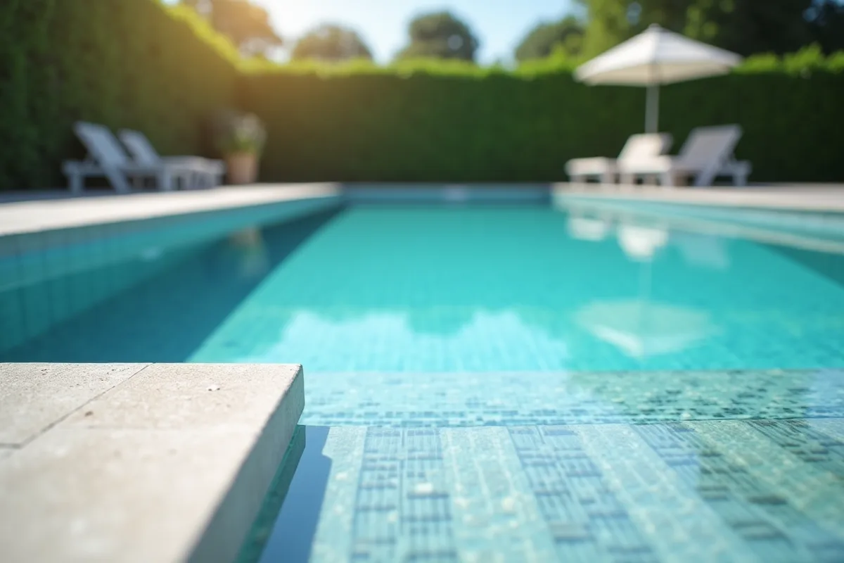 Carrelage antidérapant autour d'une piscine pour sécurité et esthétique